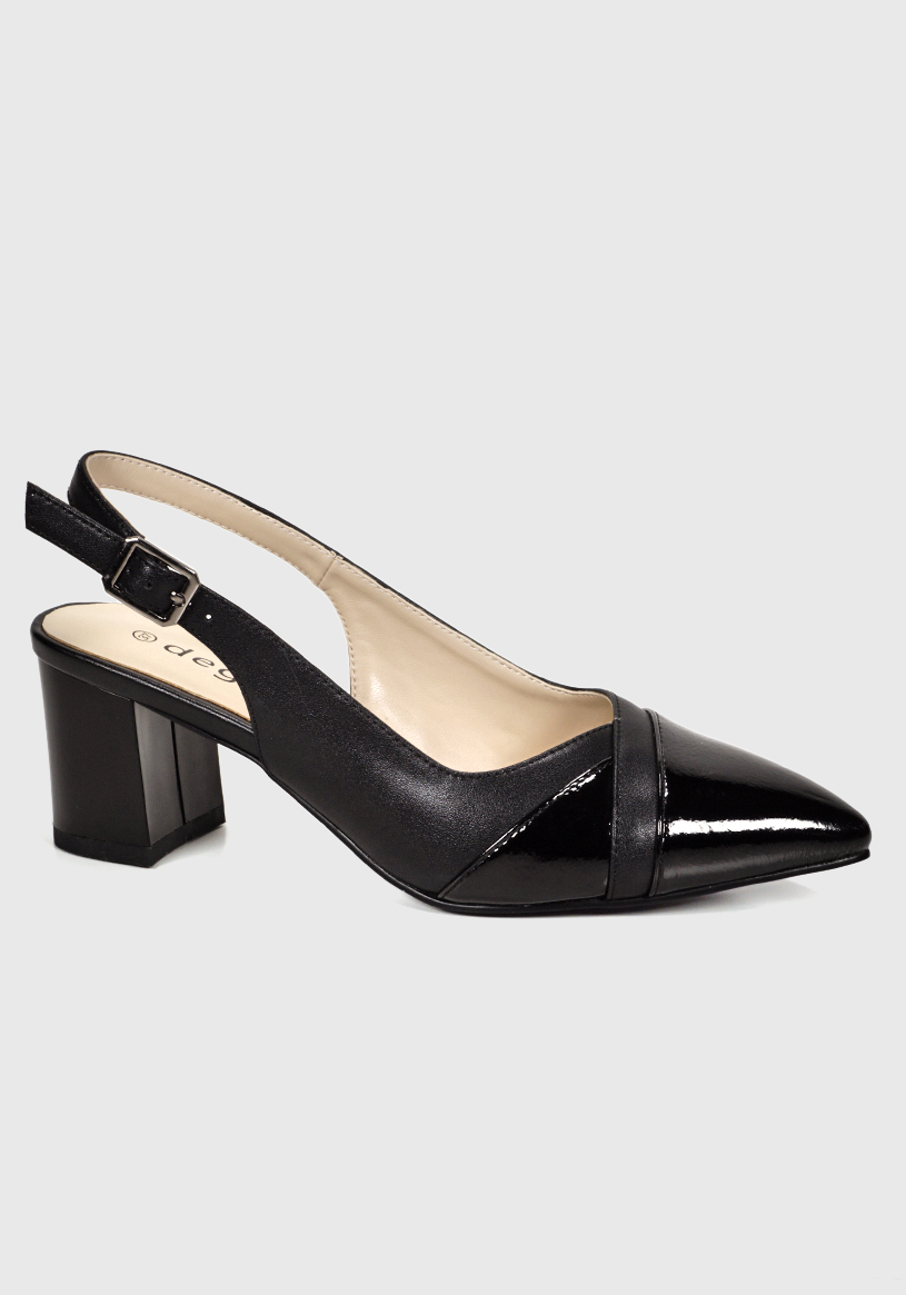 SANDALIA MUJER DEGAS CUERO NEGRO CH0618S25BLK BELINE - 2