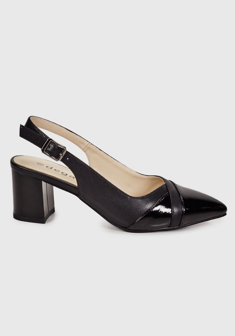 SANDALIA MUJER DEGAS CUERO NEGRO CH0618S25BLK BELINE - 3