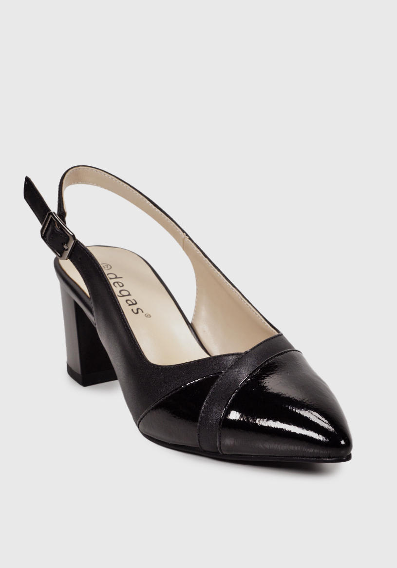SANDALIA MUJER DEGAS CUERO NEGRO CH0618S25BLK BELINE - 4