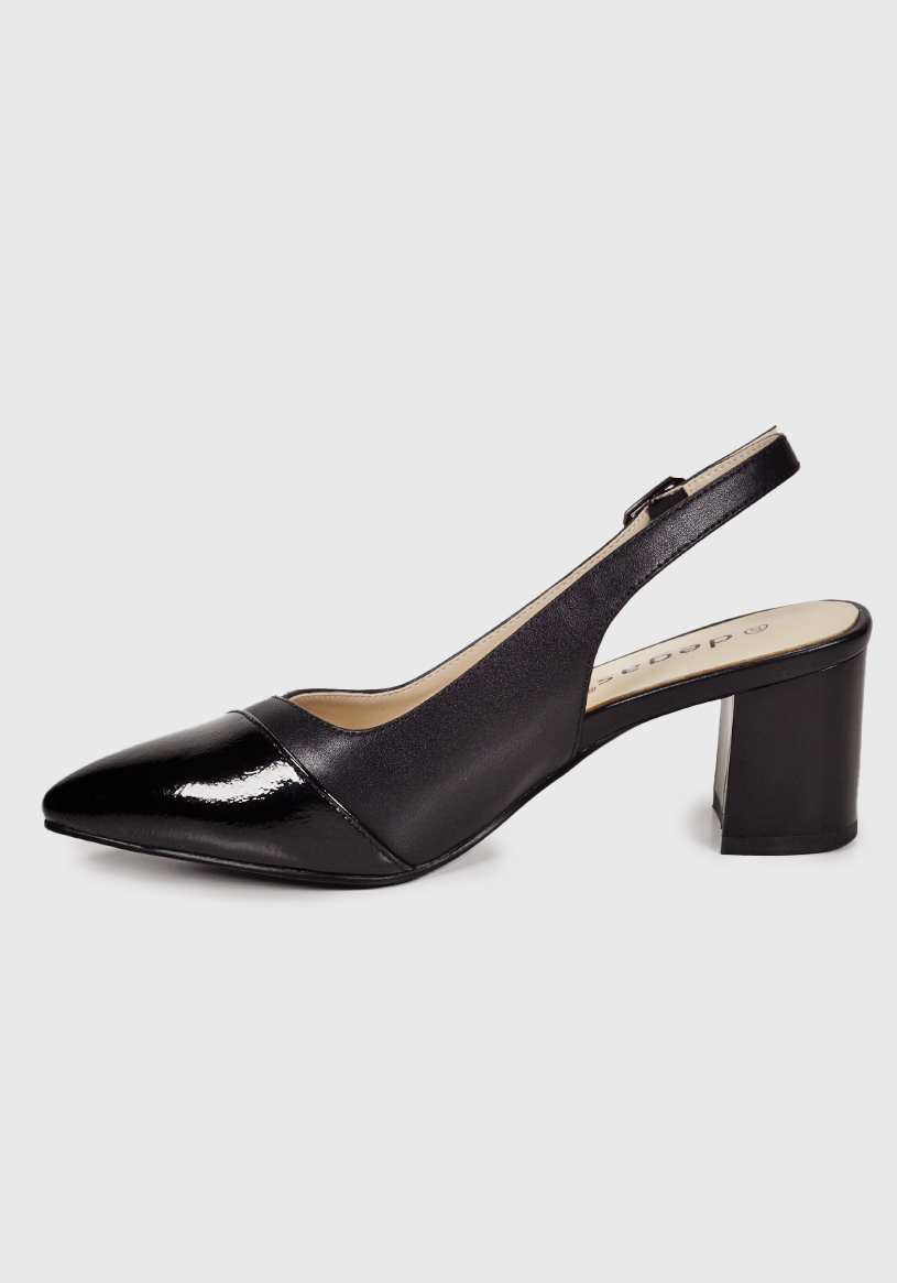 SANDALIA MUJER DEGAS CUERO NEGRO CH0618S25BLK BELINE - 5