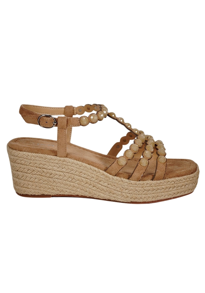SANDALIA MUJER DEGAS CUERO BEIGE FU0056S25BEG EUNIS - 1
