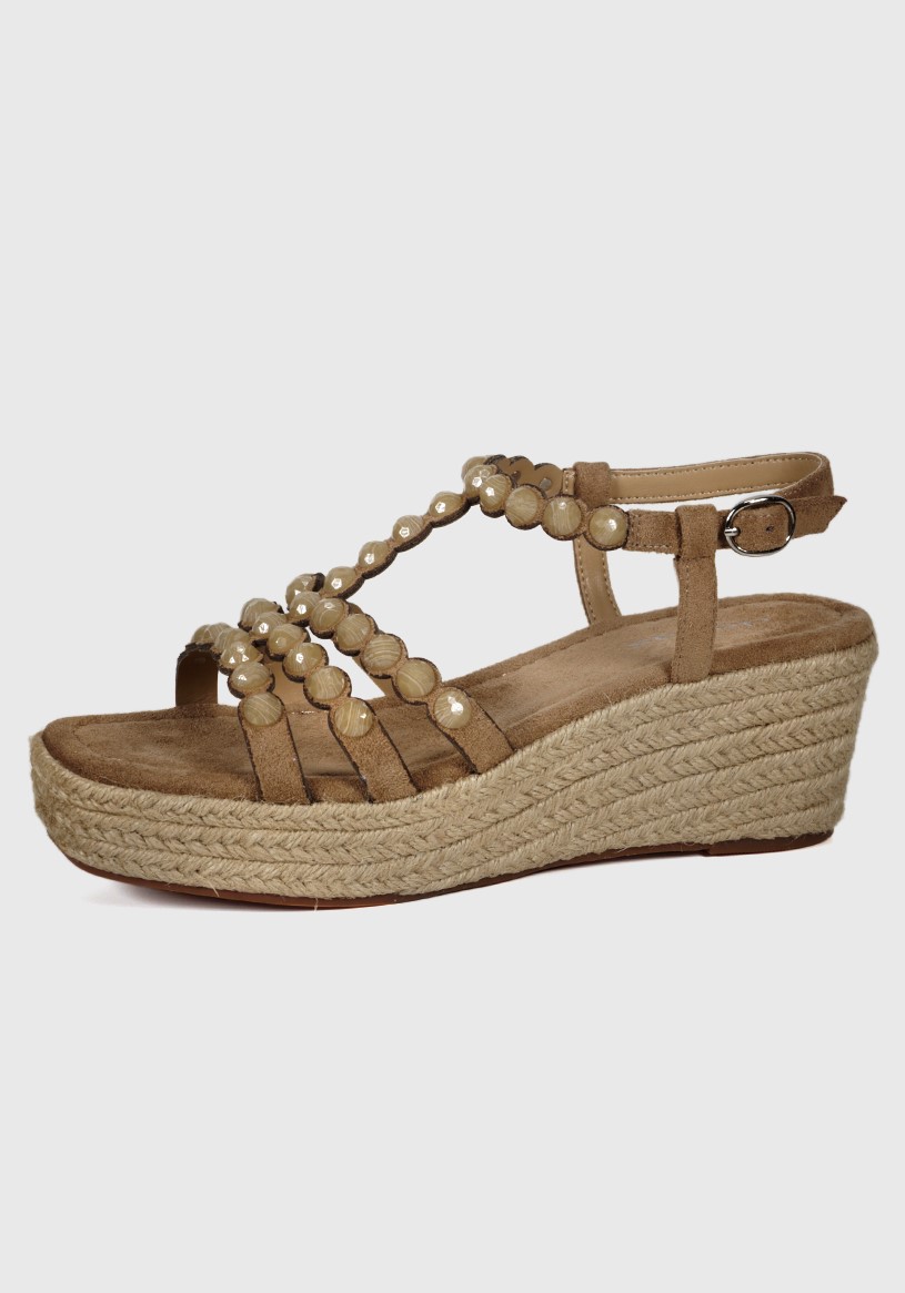 SANDALIA MUJER DEGAS CUERO BEIGE FU0056S25BEG EUNIS - 2