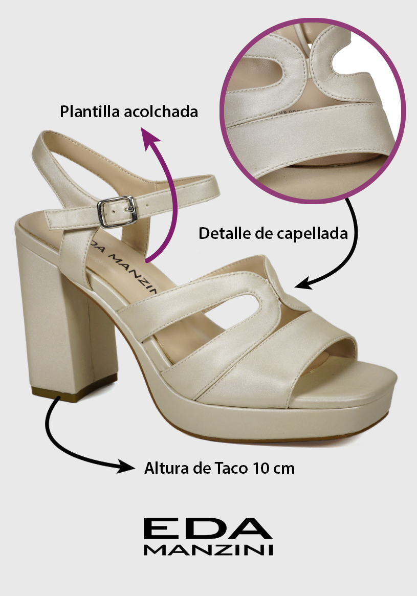 SANDALIA MUJER EDA MANZINI PERLA CHE409S25PER MACIEL - 3