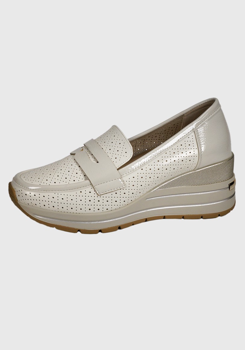 MOCASINES MUJER EDA MANZINI BEIGE VESTA RTE756S25BON - 1