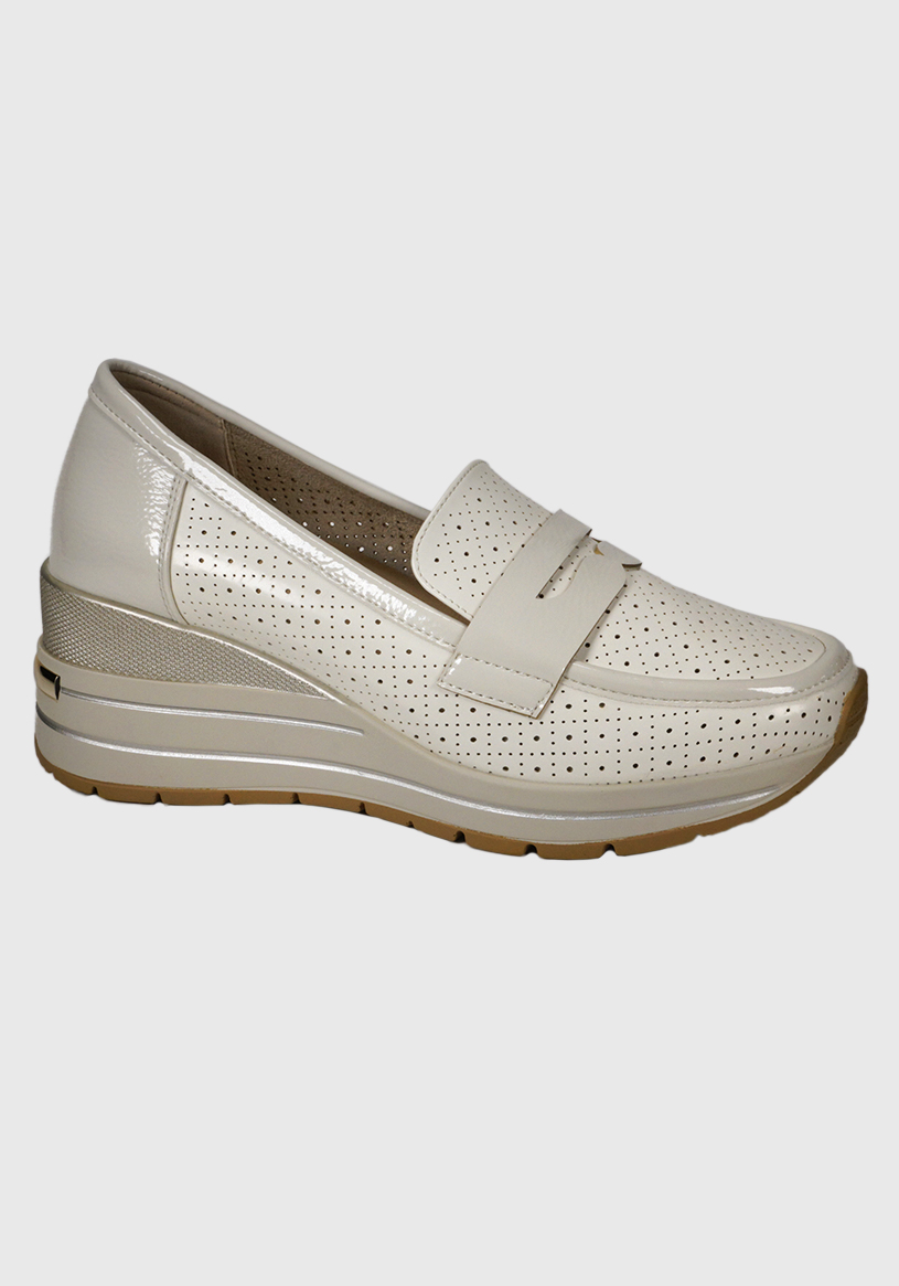 MOCASINES MUJER EDA MANZINI BEIGE VESTA RTE756S25BON - 2