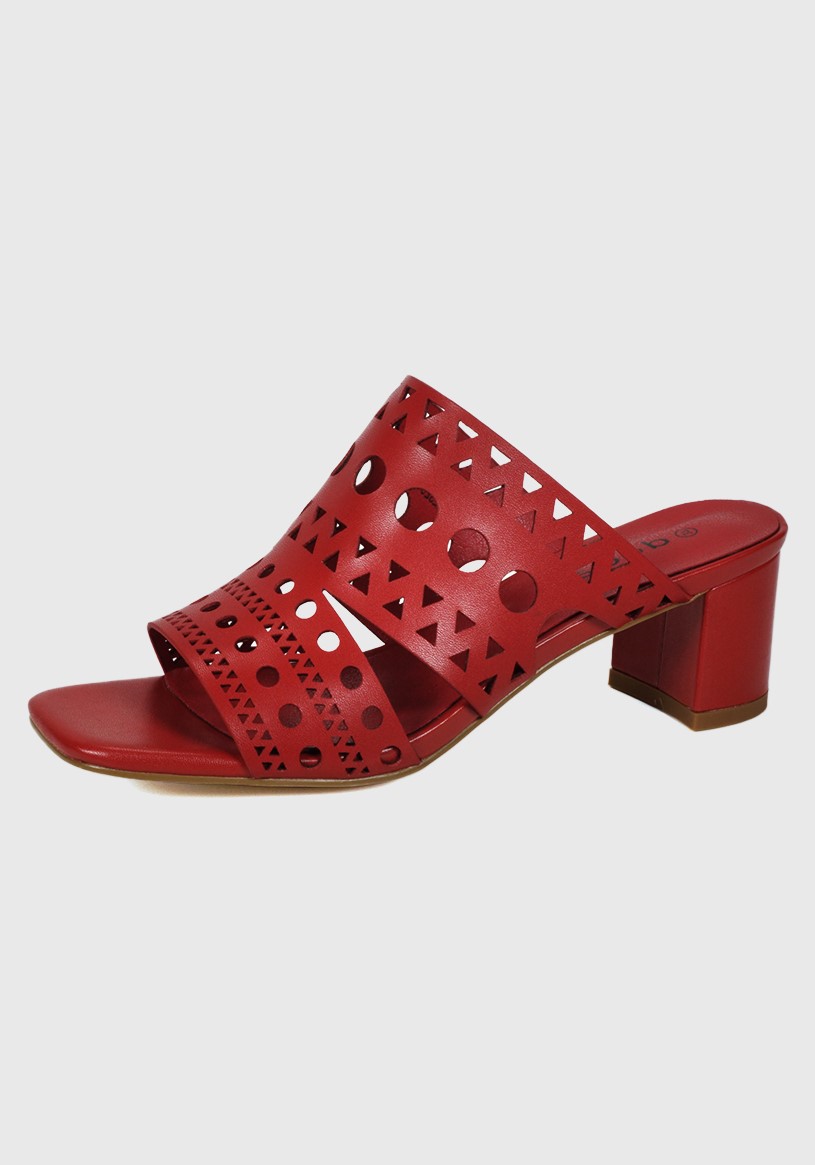 SANDALIA MUJER DEGAS CUERO ROJO CH0622S25RED ALEGRA - 1