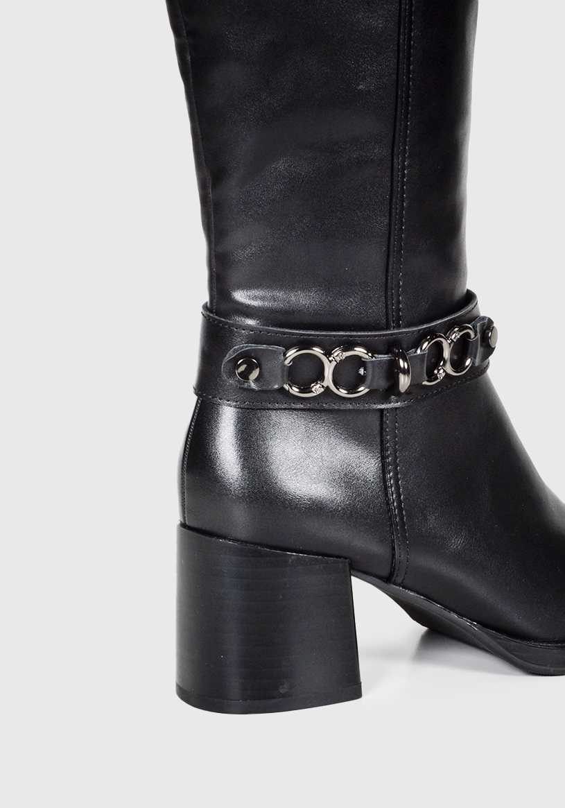 BOTA MUJER CÉLICA NEGRO - 5