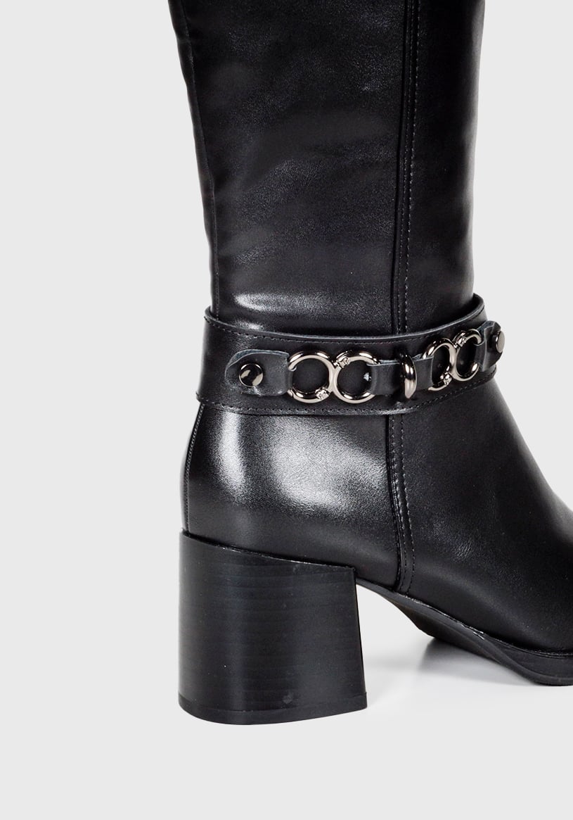 BOTA MUJER CÉLICA NEGRO - 5