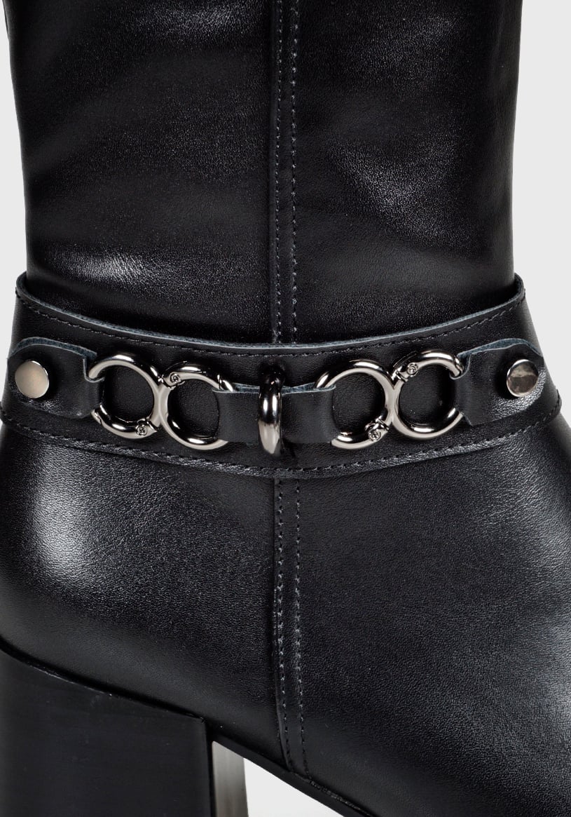 BOTA MUJER CÉLICA NEGRO - 7