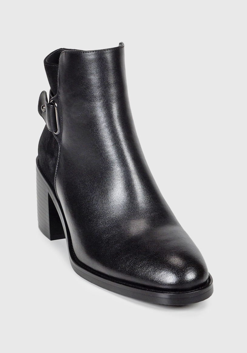 BOTÍN MUJER CUERO CINZIA NEGRO - 4