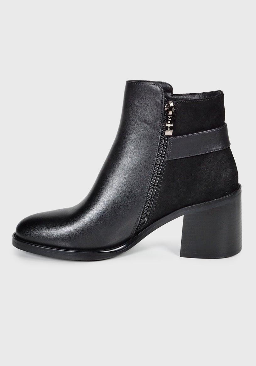 BOTÍN MUJER CUERO CINZIA NEGRO - 5