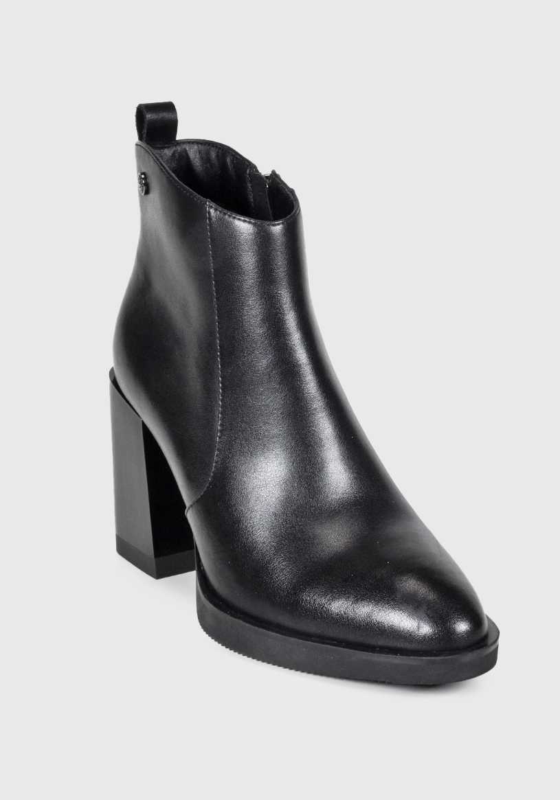 BOTÍN MUJER CUERO REISUE NEGRO - 5