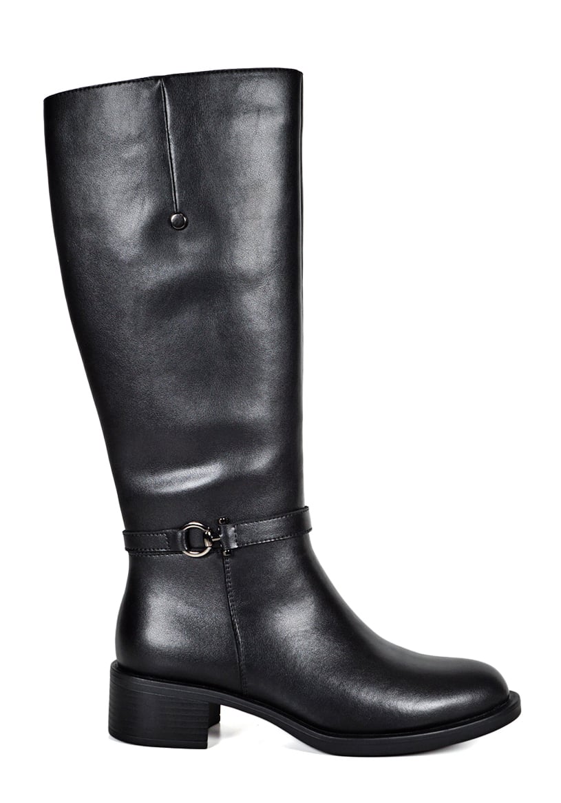 BOTA CUERO AUKA NEGRO - 1