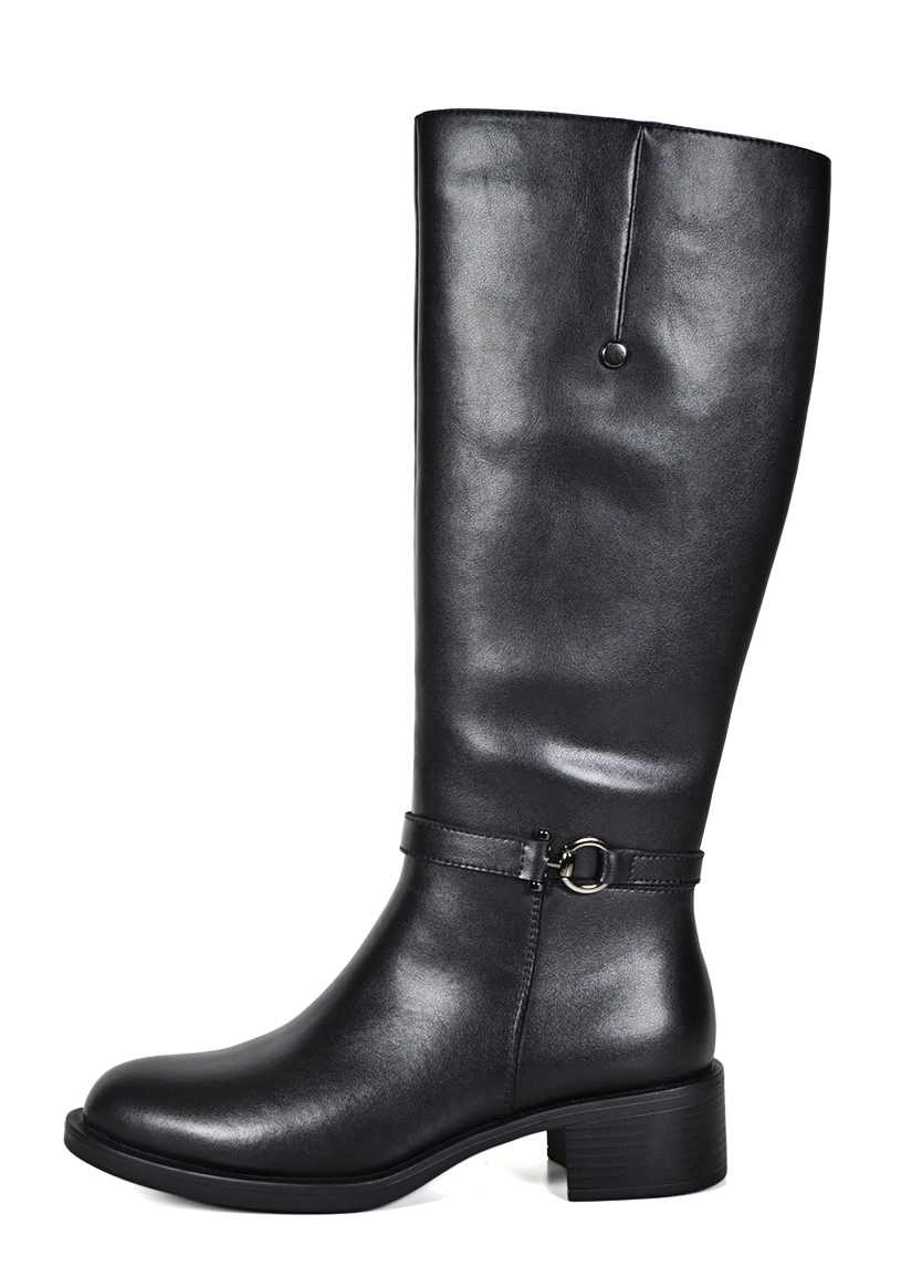 BOTA CUERO AUKA NEGRO - 1