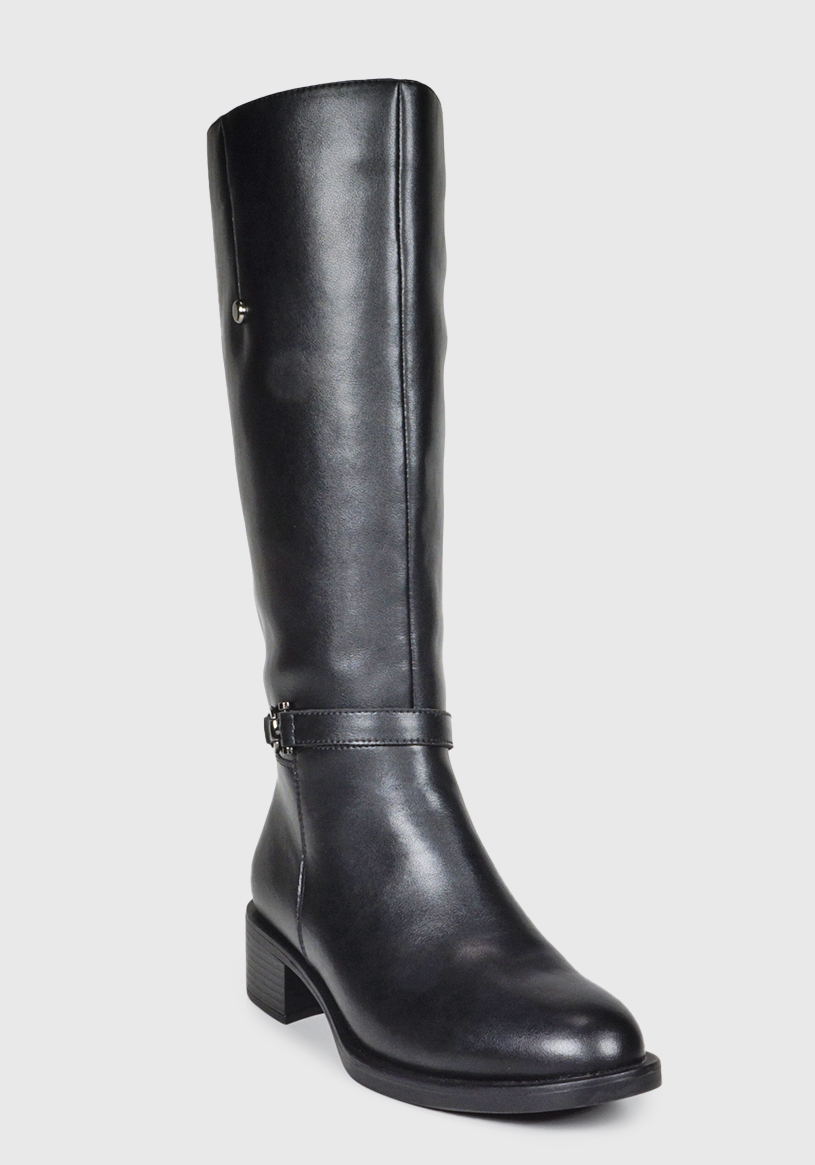 BOTA CUERO AUKA NEGRO - 3