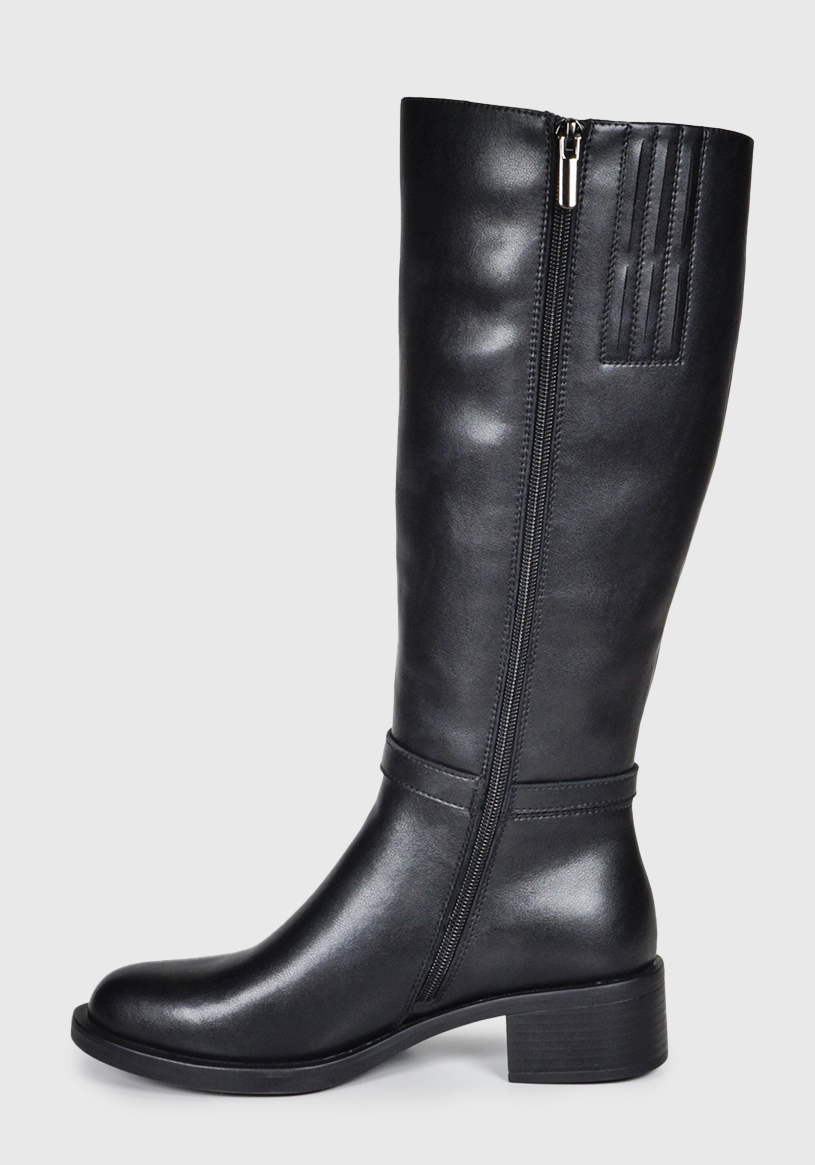 BOTA CUERO AUKA NEGRO - 5