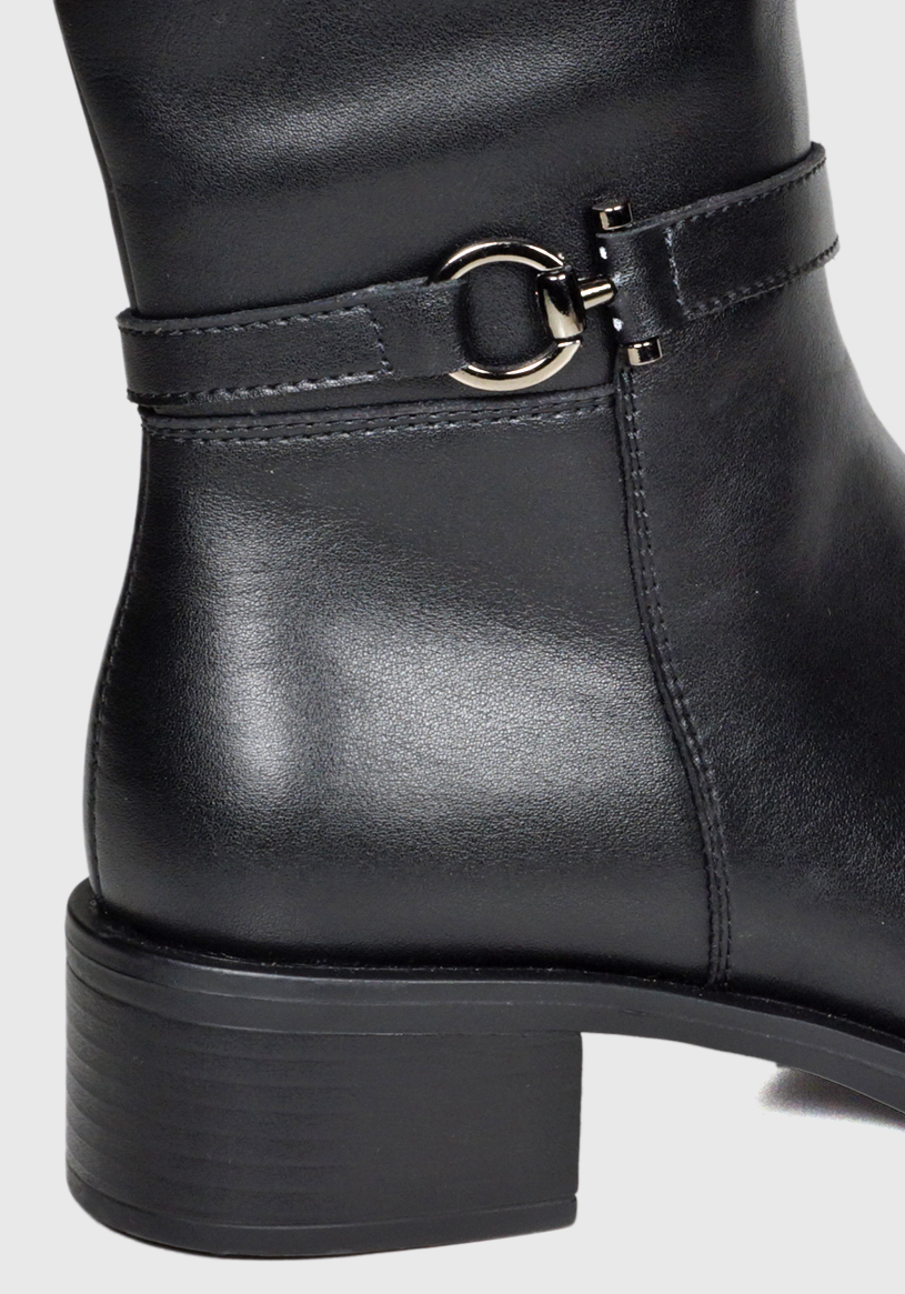 BOTA CUERO AUKA NEGRO - 6