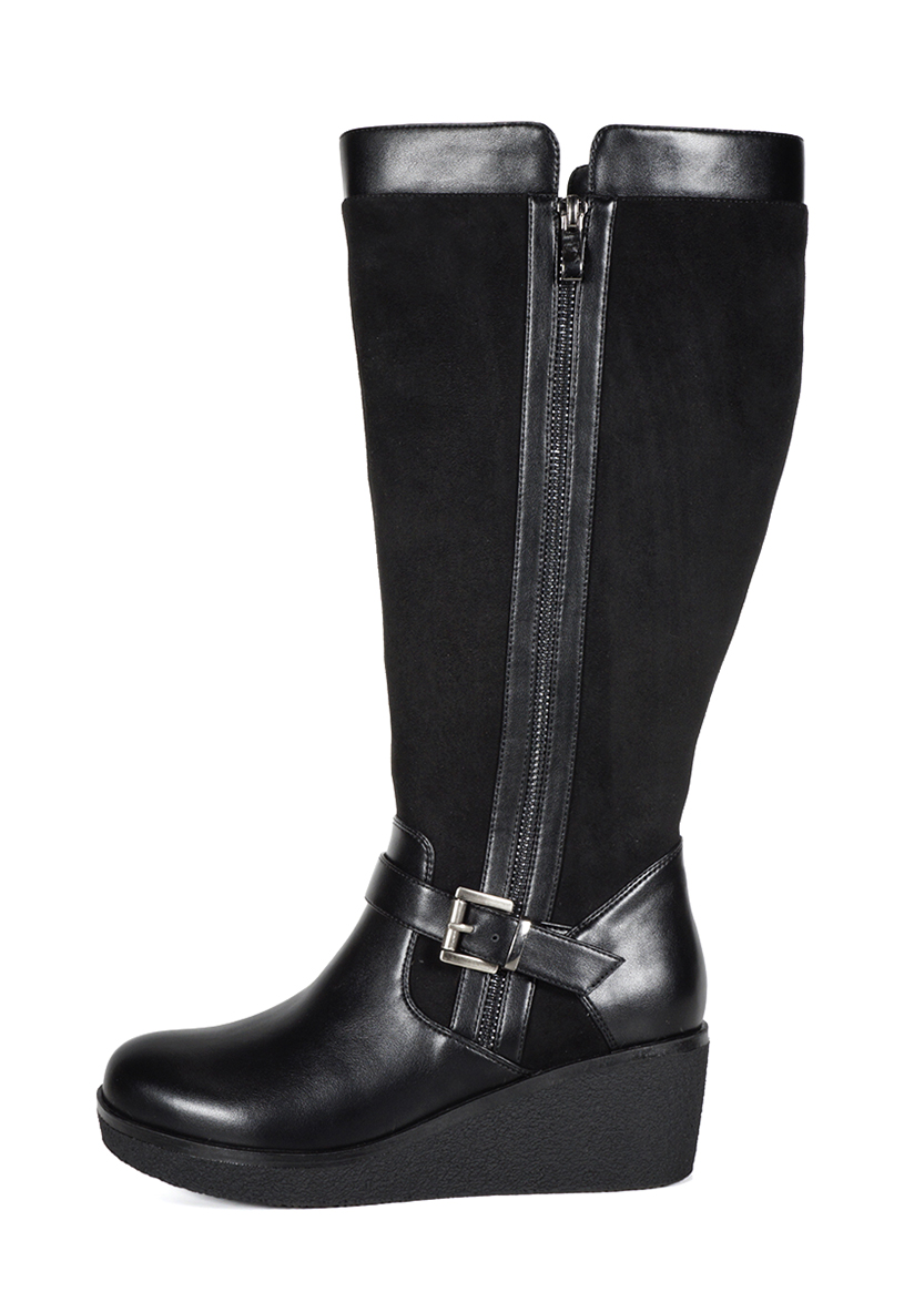 BOTA MUJER ALFIA NEGRO ANCHO XL - 1
