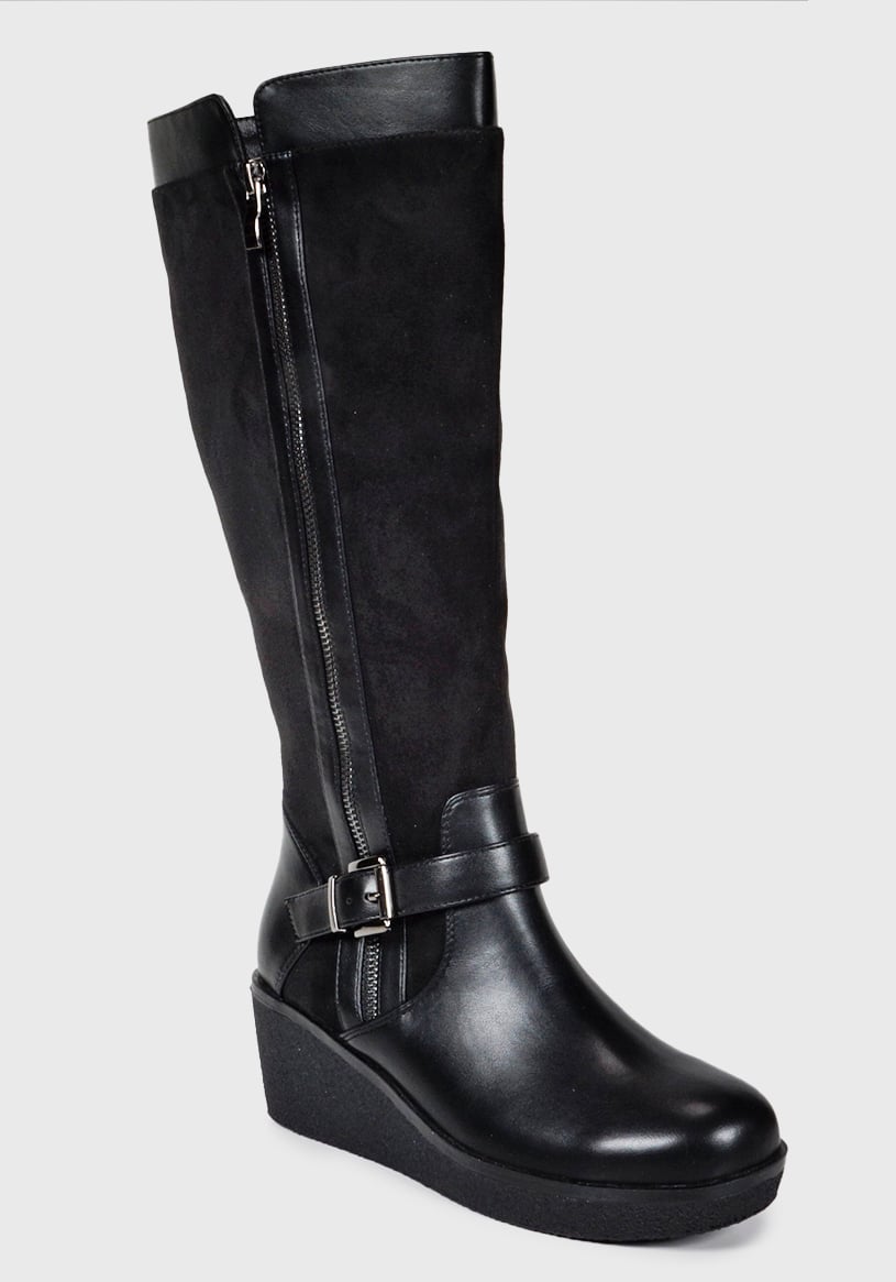 BOTA MUJER ALFIA NEGRO ANCHO XL - 4