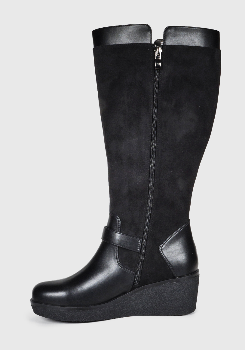 BOTA MUJER ALFIA NEGRO ANCHO XL - 6