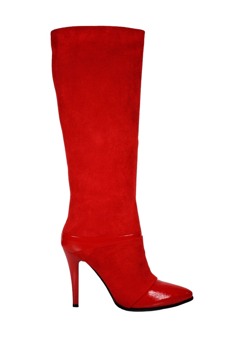 BOTA MUJER HAIKOU ROJO GAMUZA - 1