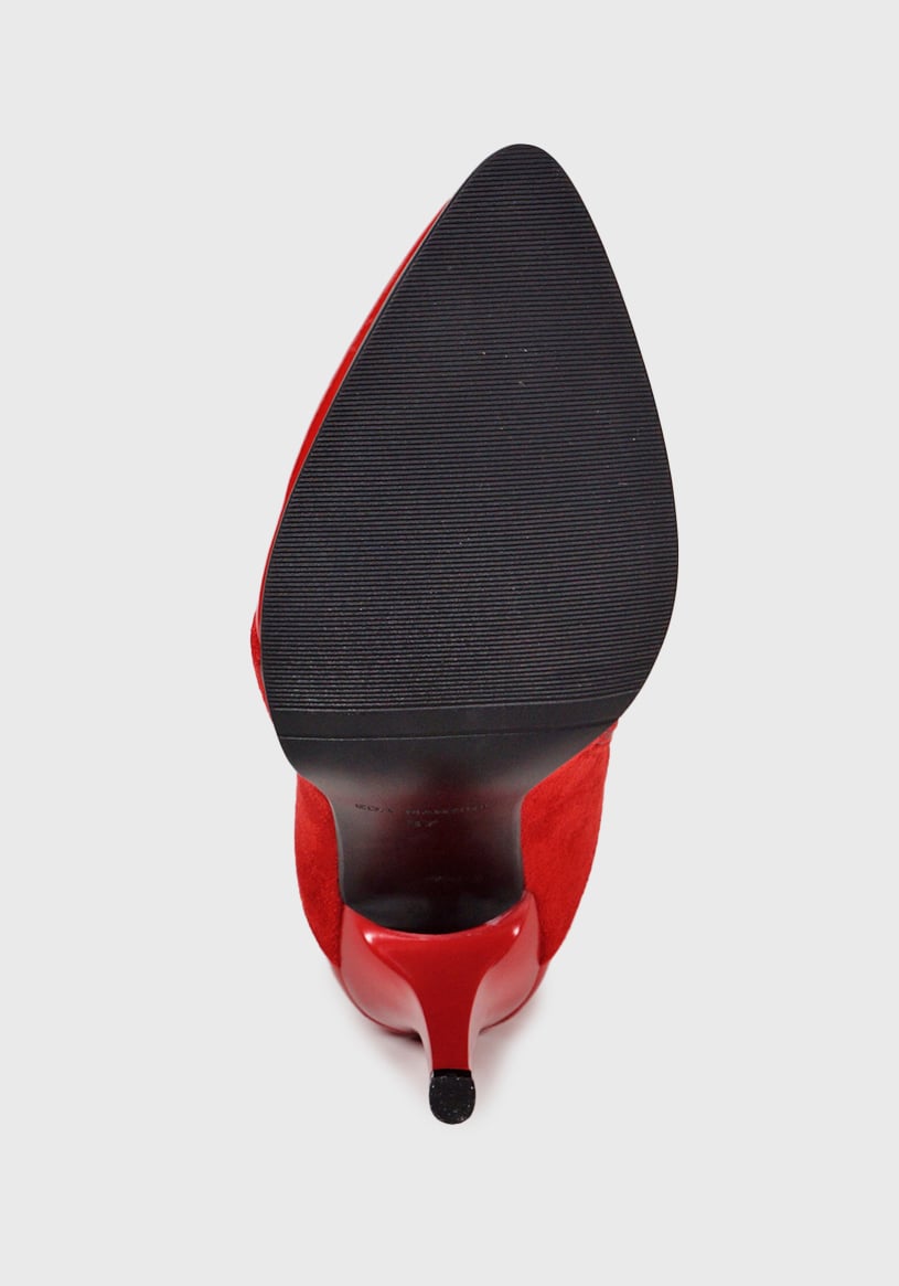 BOTA MUJER HAIKOU ROJO GAMUZA - 7