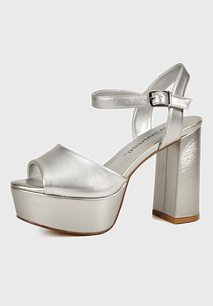 SANDALIA GOLDIE PLATEADO - 1