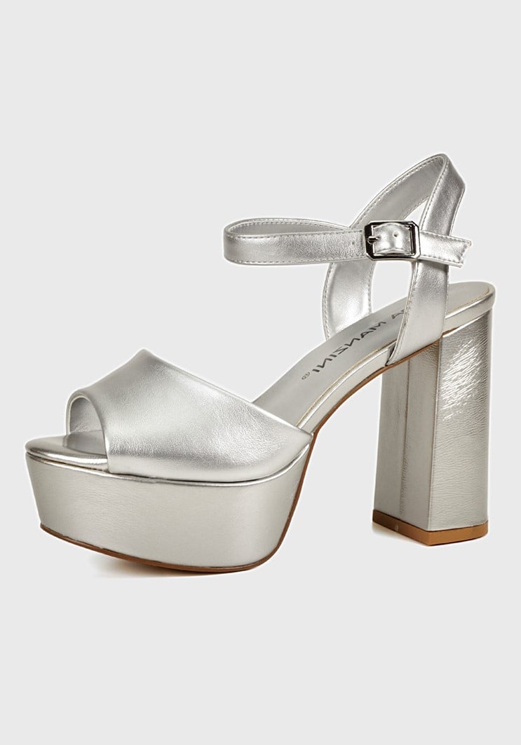 SANDALIA GOLDIE PLATEADO - 1
