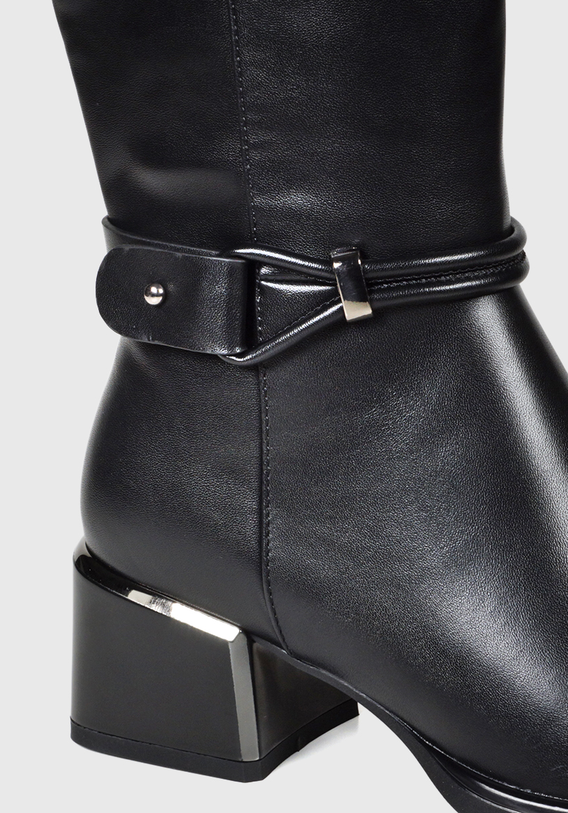 BOTA MUJER ROSY NEGRO - 6