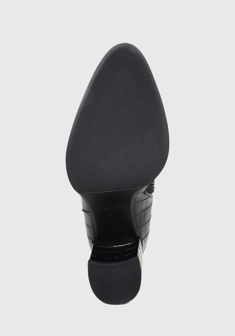 BOTA MUJER CUERO AMARULA NEGRO - 7