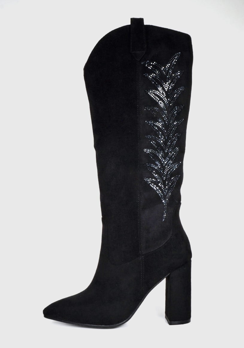 BOTA MUJER OLIMPIA NEGRO - 2