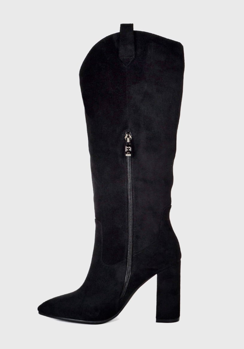 BOTA MUJER OLIMPIA NEGRO - 4