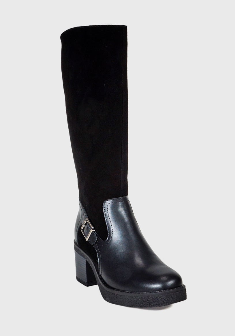 BOTA CUERO USUNE NEGRO - 4