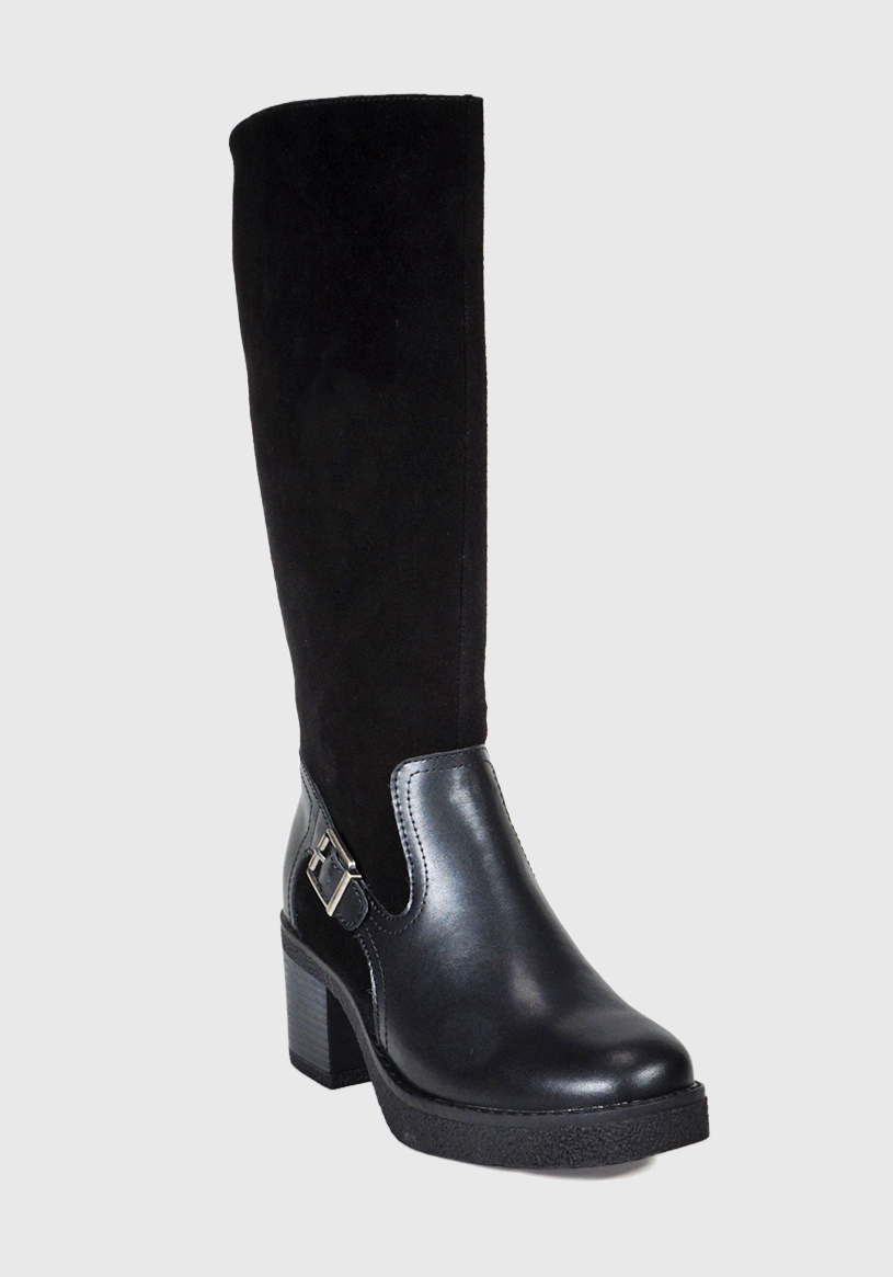 BOTA CUERO USUNE NEGRO - 4