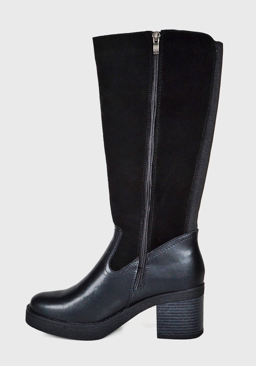 BOTA CUERO USUNE NEGRO - 5
