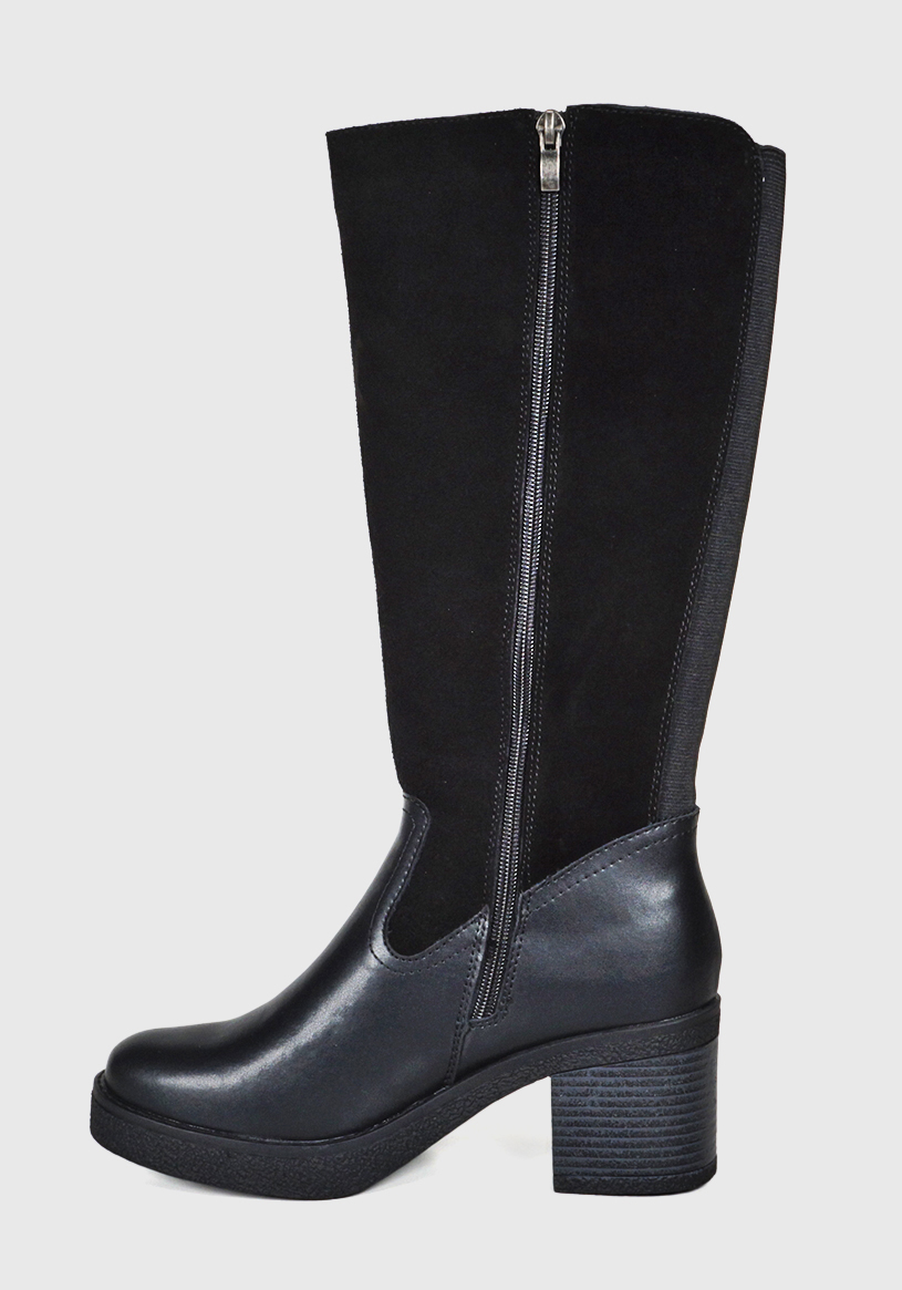 BOTA CUERO USUNE NEGRO - 5
