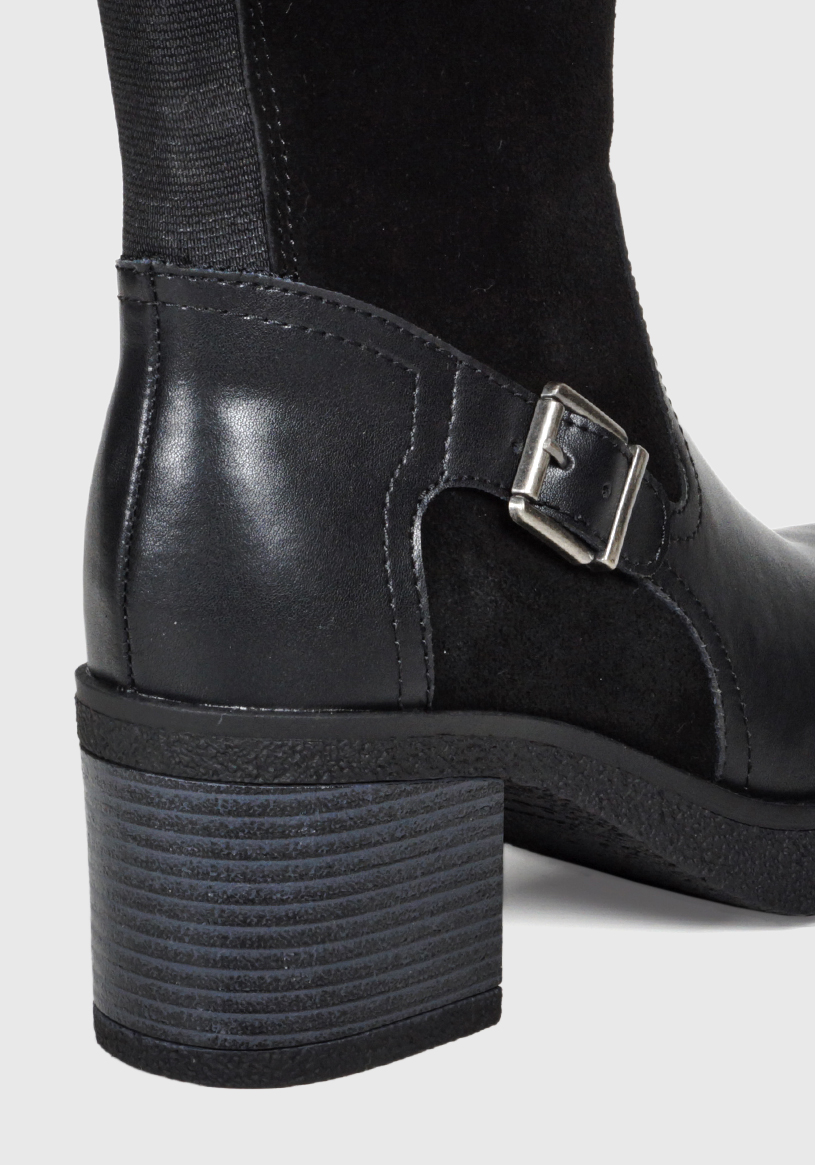 BOTA CUERO USUNE NEGRO - 6