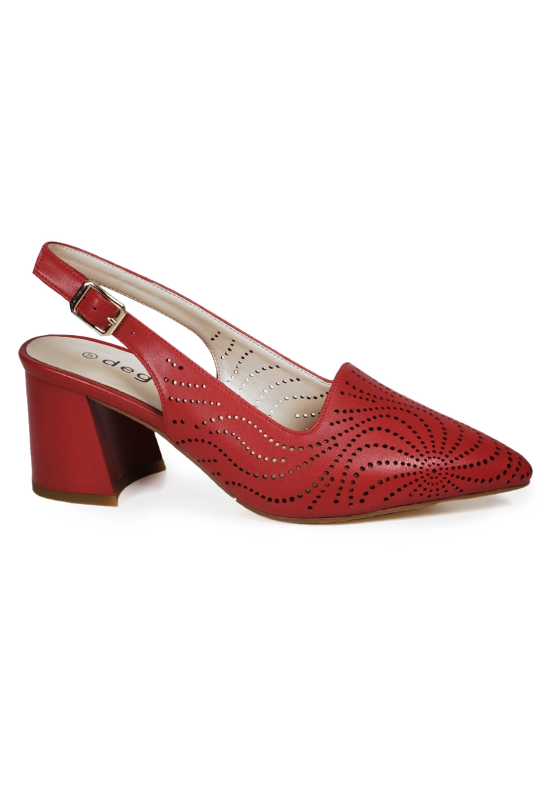 ZAPATO CUERO ADAYA ROJO - 2