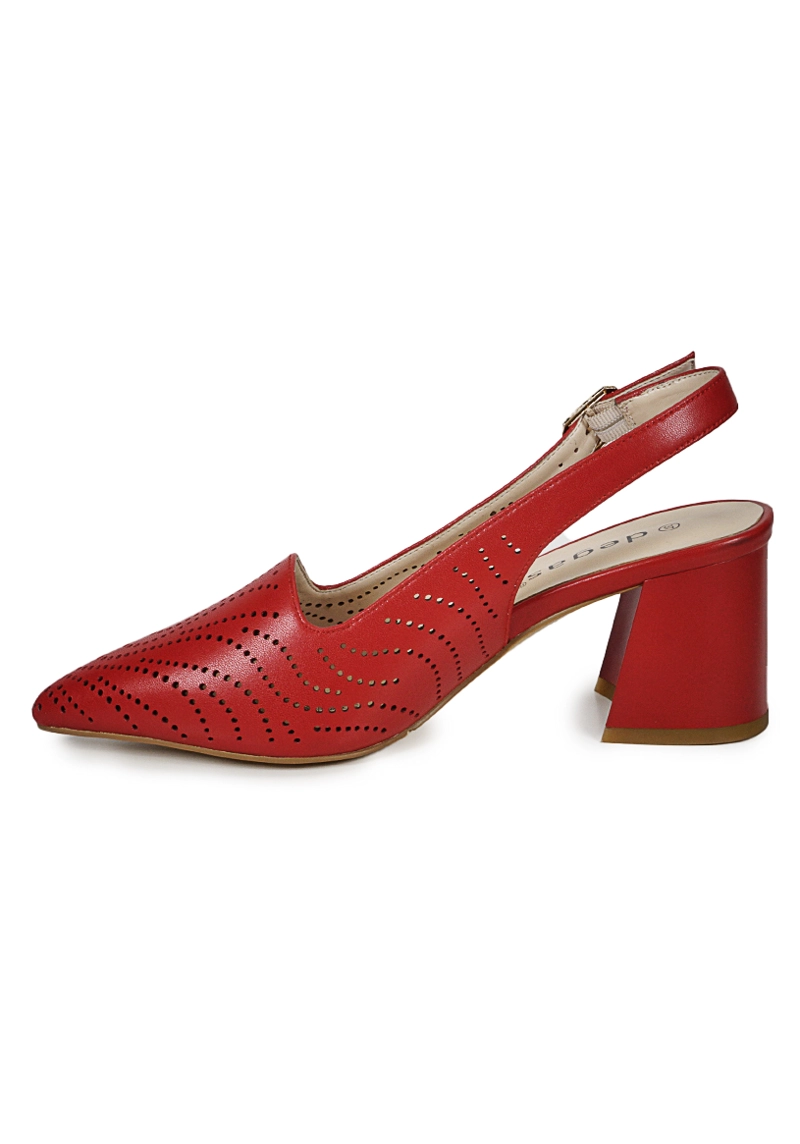 ZAPATO CUERO ADAYA ROJO - 5