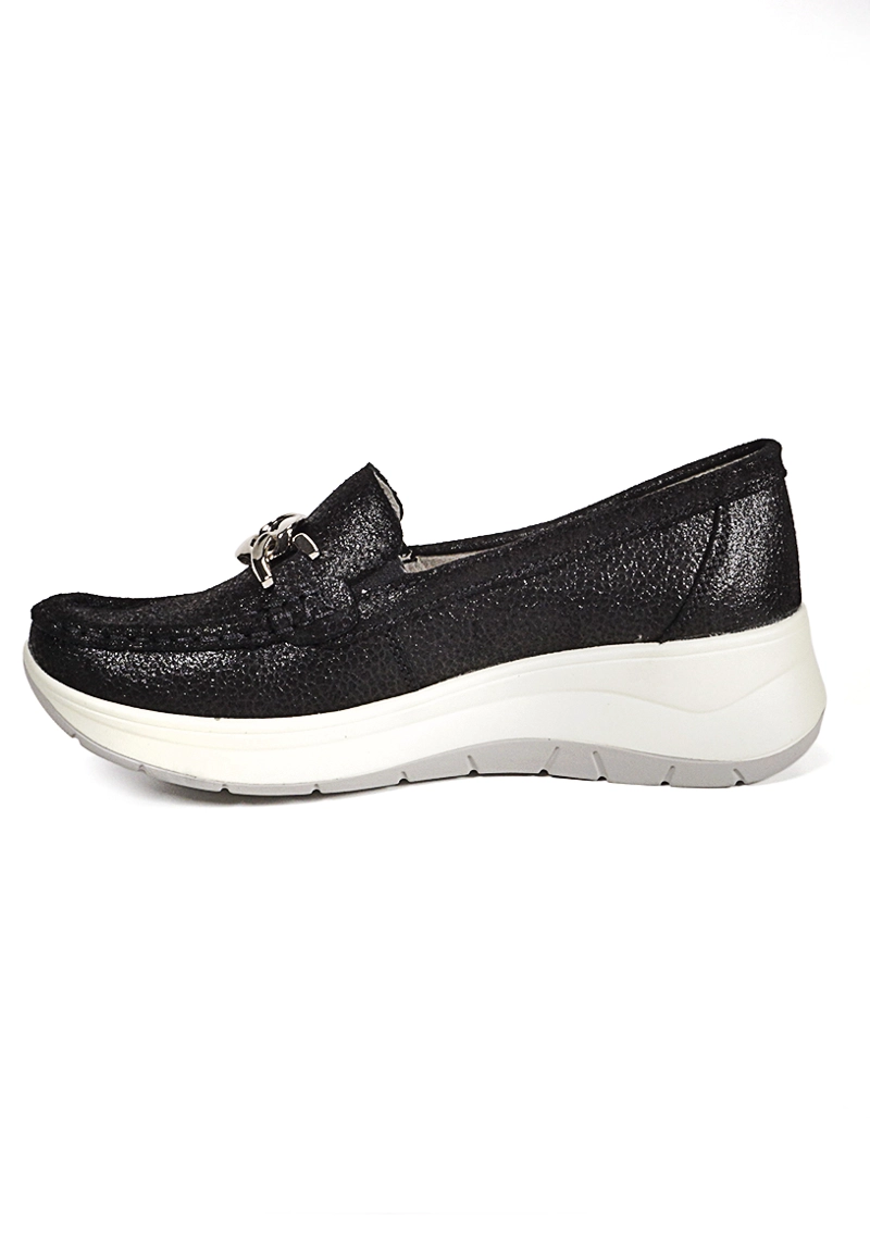 MOCASIN CUERO DARICE NEGRO - 5