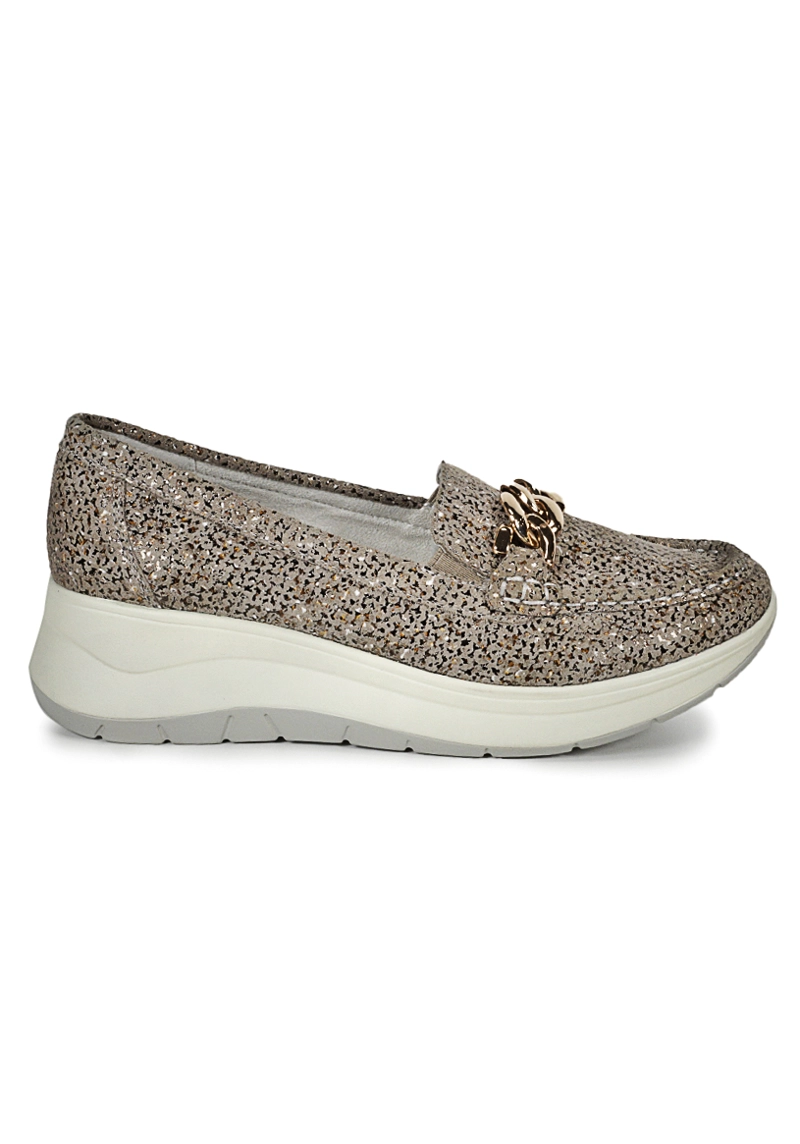 MOCASIN CUERO DARICE CAFE - 2