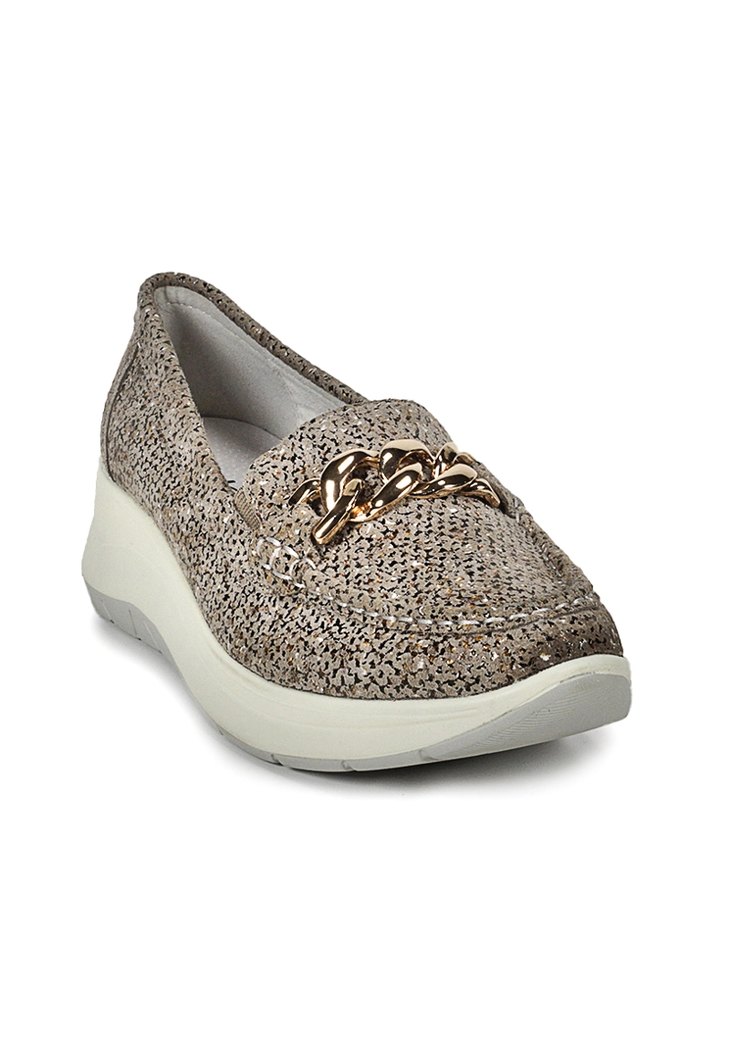 MOCASIN CUERO DARICE CAFE - 3
