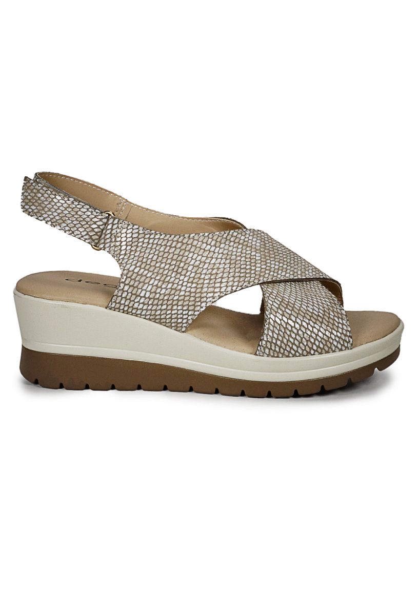 SANDALIA CUERO EBERE BEIGE - 2