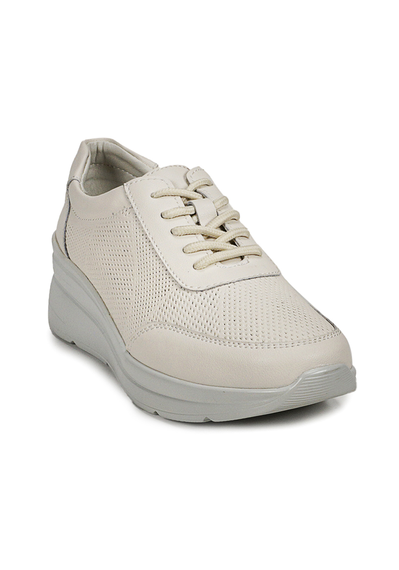ZAPATILLA CUERO GARAZI BEIGE - 3