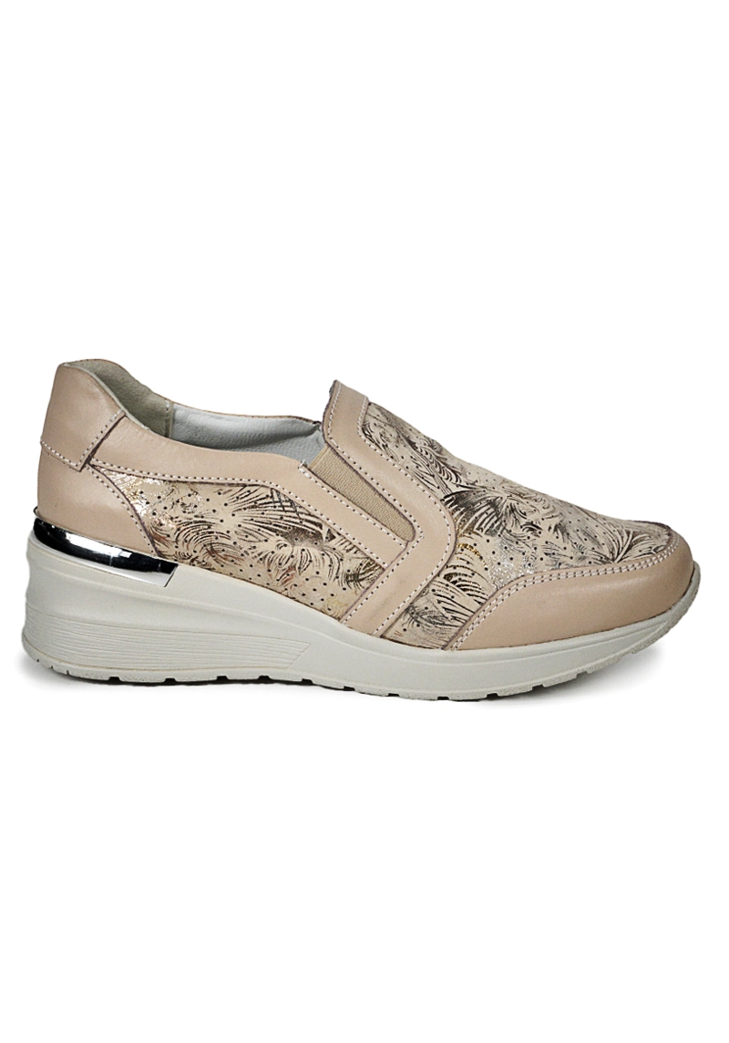 ZAPATILLA CUERO IBBIE BEIGE - 2