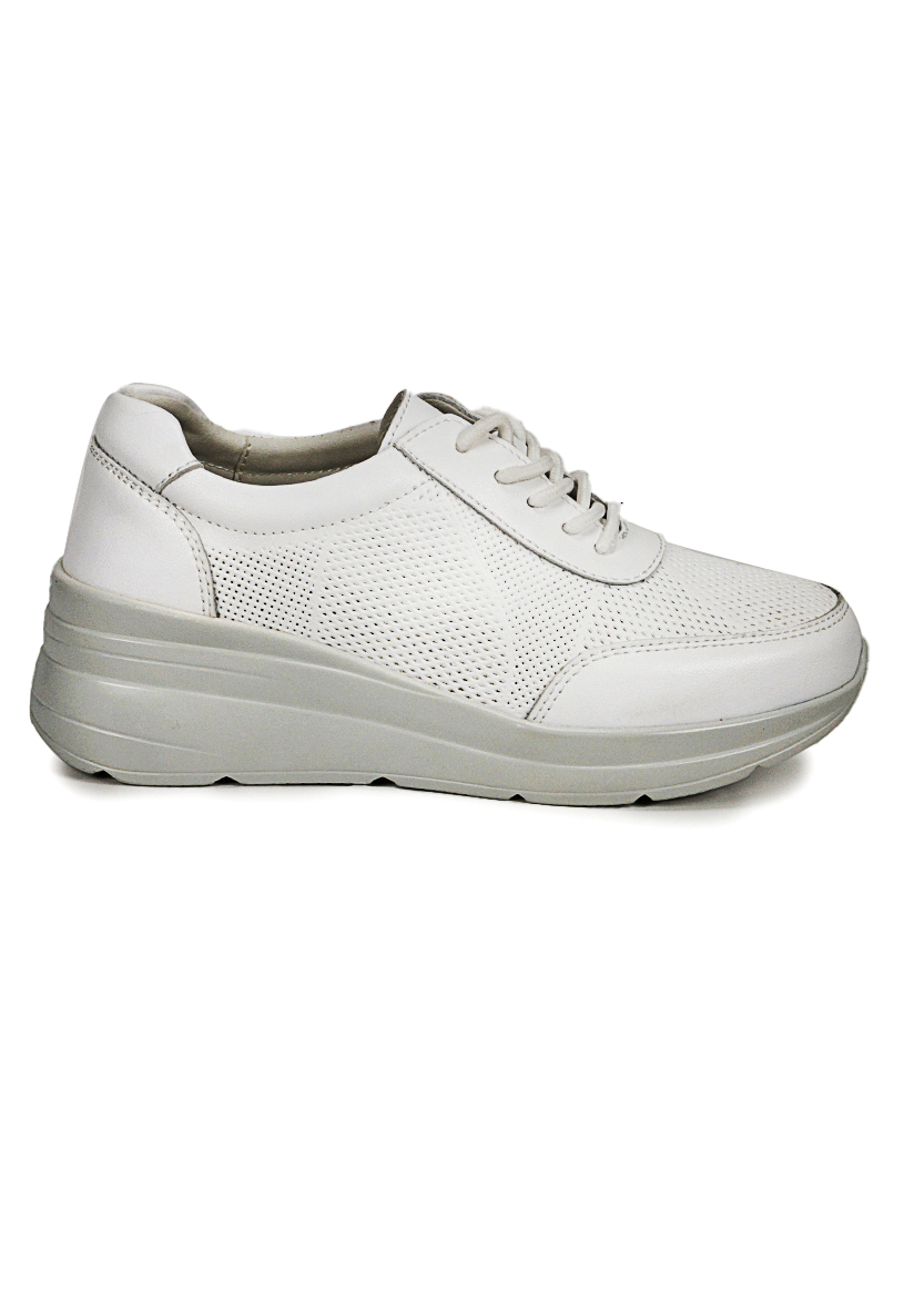 ZAPATILLA CUERO GARAZI BLANCO - 2