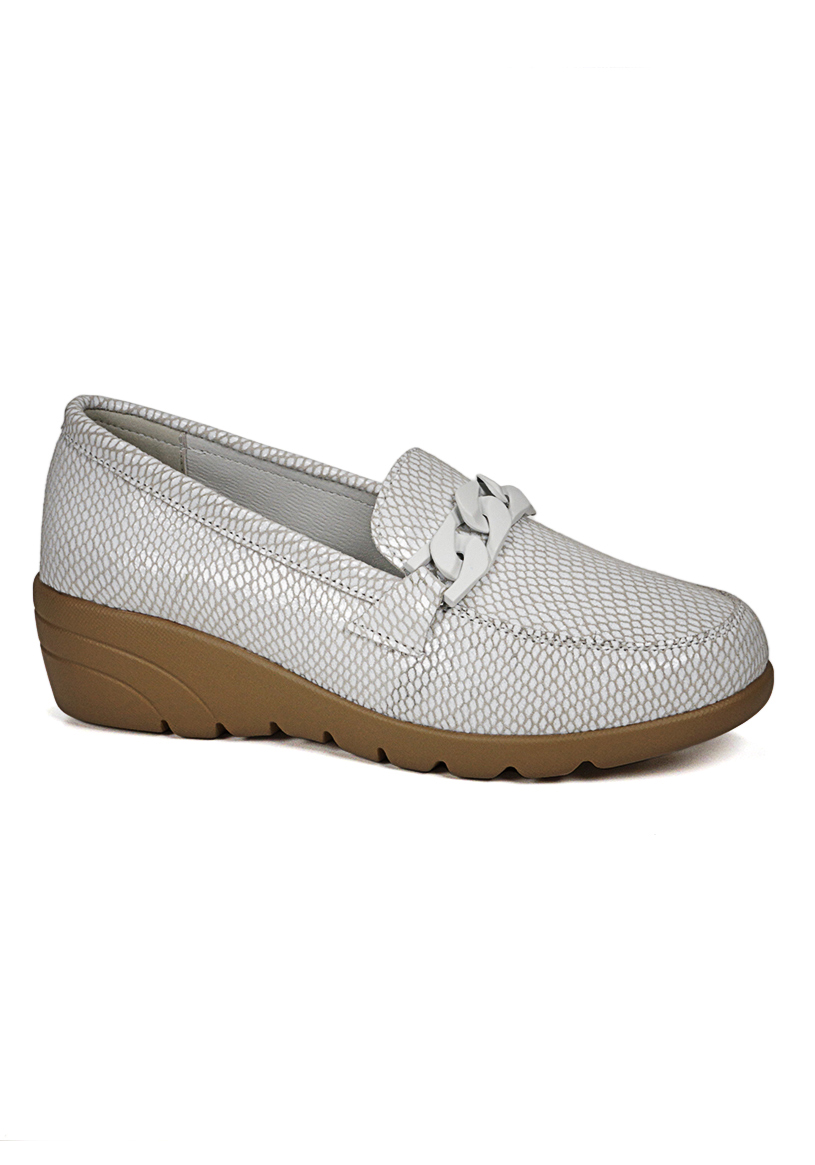 MOCASIN CUERO HADASSA BLANCO - 1