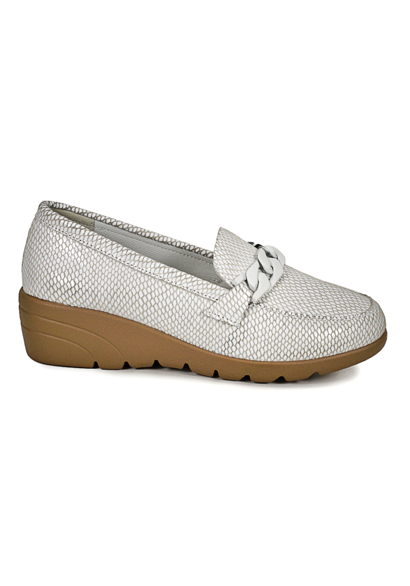 MOCASIN CUERO HADASSA BLANCO - 2