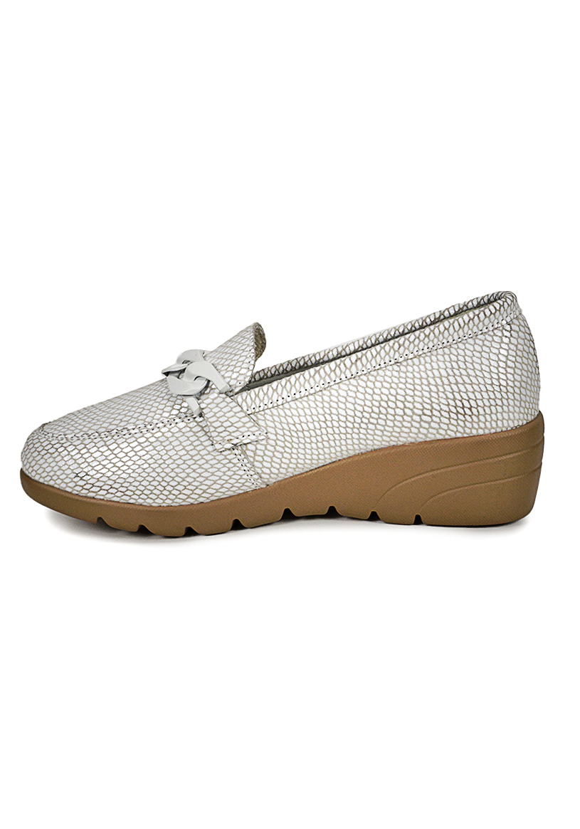 MOCASIN CUERO HADASSA BLANCO - 5