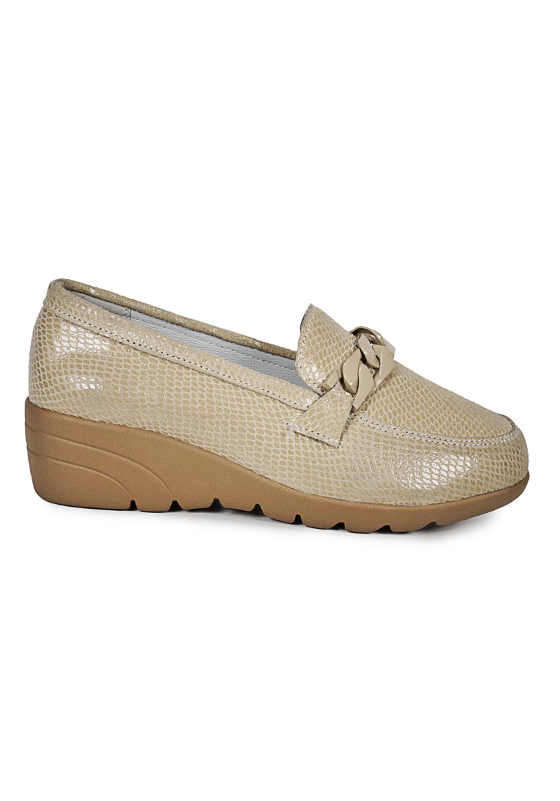 MOCASIN CUERO HADASSA BEIGE - 2